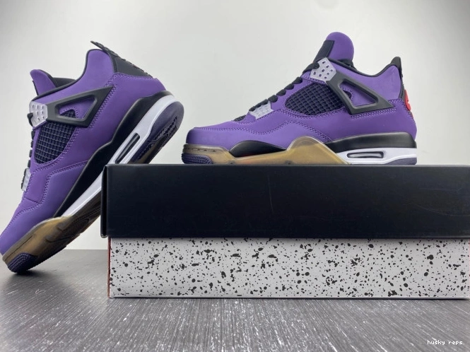 Rep Husky LN4 Scott 766296 and 4 Jordan Retro Purple Family) (Friends Travis 0801